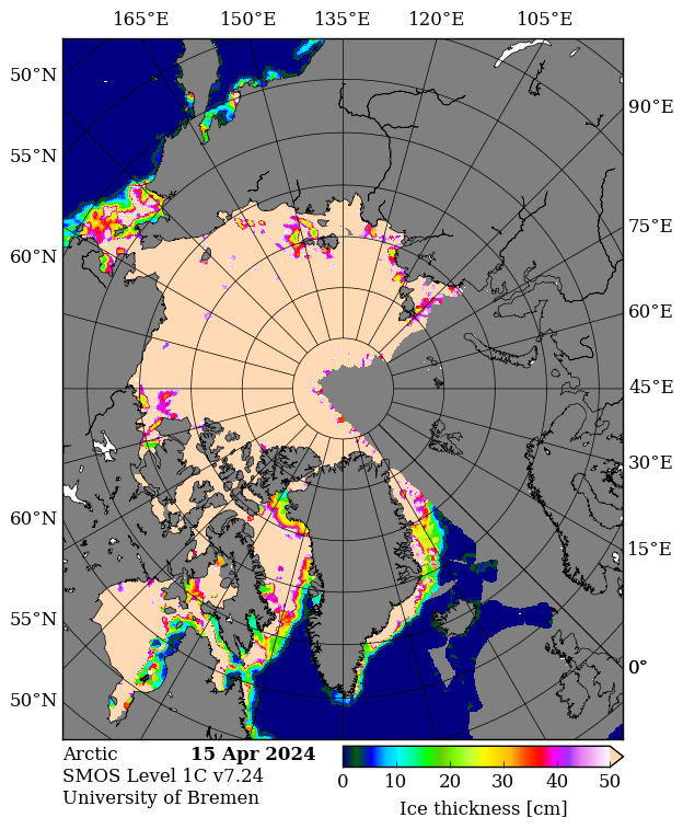 thickness of thin sea ice